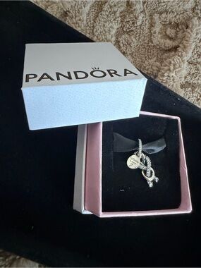 Pavé Infinity Knot Dangle Charm